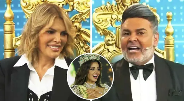 Andrés Hurtado halaga a Jessica Newton por su trabajo con las representantes peruanas y la coronación de Luciana Fuster.
