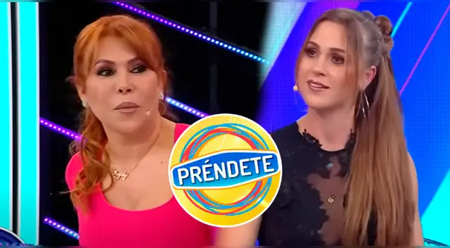 Magaly Medina se burla del bajo rating de Préndete en la cara de Ducelia Echevarría.