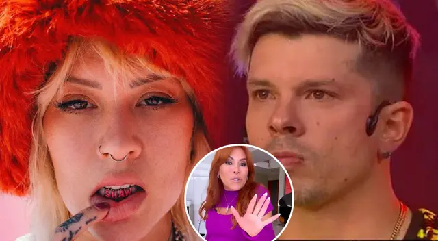 Magaly Medina cuadra a Mario Hart por pedir que lo apoyen en el canto.