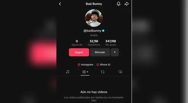 Bad Bunny estalla y eliminó todos su contenido de TikTok luego del estreno de canción con IA