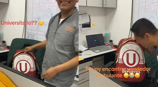 Mochila con diseño de Universitario causó sorpresa en TikTok por video.