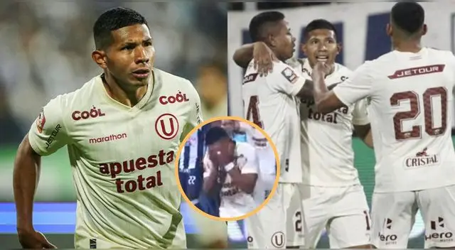 Edison Flores rompió en llanto luego del segundo gol de Universitario de Deportes. Edison Flores rompió en llanto luego del segundo gol de Universitario de Deportes.