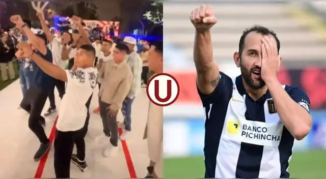Jugadores de Universitario imitan a Hernán Barcos en celebración y 'Pirata' responde