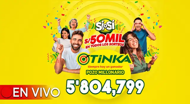 El pozo millonario de la Tinka se sorteó este domingo 12 de noviembre a las 10:50 p.m.