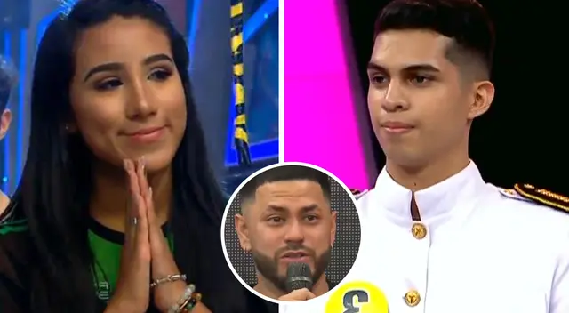 Samahara Lobatón coquetea con participante en ¿Cuál es el verdadero? y Adolfo Aguilar lo cuadra Samahara Lobatón coquetea con participante en ¿Cuál es el verdadero? y Adolfo Aguilar lo cuadra