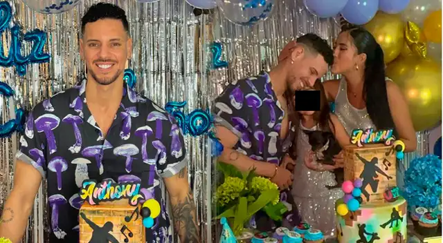 Anthony Aranda celebra su cumpleaños con Melissa Paredes.