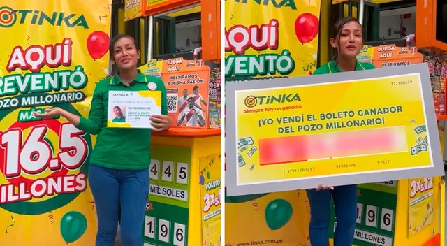 Conoce qué premio recibió la promotora que vendió el boleto ganador del pozo millonario de La Tinka.