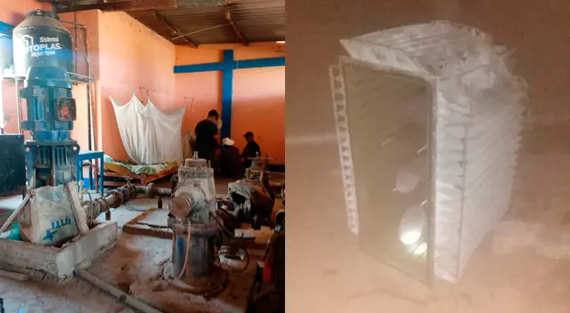 Hampones atacan una planta de agua en Piura.