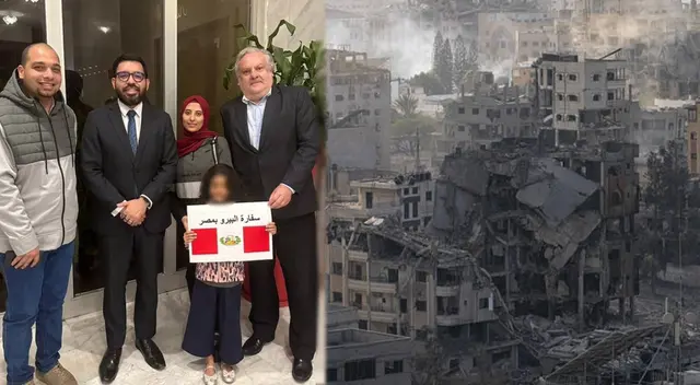 Niña peruana ya se encuentra en Egipto tras salir de Gaza  por conflictos armados.