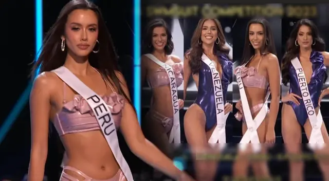 Camila Escribens dentro de las cinco favoritas en desfile de traje de baño del Miss Universo.