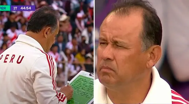 Juan Reynoso sorprendió a todos al usar una pizarra. Juan Reynoso sorprendió a todos al usar una pizarra.