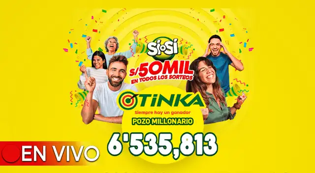 El pozo millonario de la Tinka se sorteó este domingo 19 de noviembre a las 10:50 p.m.
