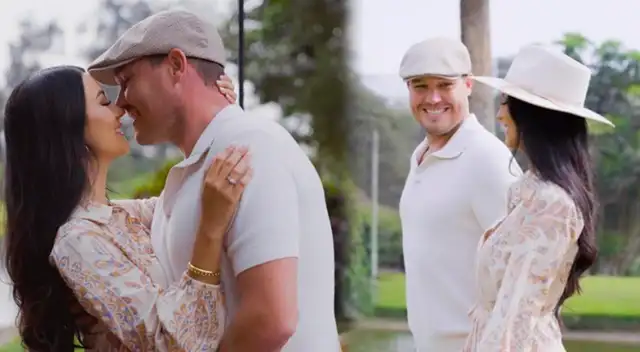 George Forsyth y Sonia La Torre en sesión de fotos antes de casarse.