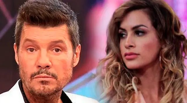 Marcelo Tinelli evitó beso con Milett Figueroa.