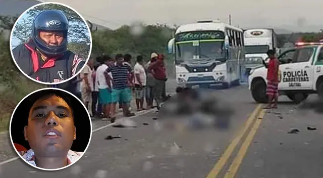 Padre e hijo murieron en el acto durante el accidente de tránsito ocurrido en el distrito La Matanza, en Piura. Padre e hijo murieron en el acto durante el accidente de tránsito ocurrido en el distrito La Matanza, en Piura.