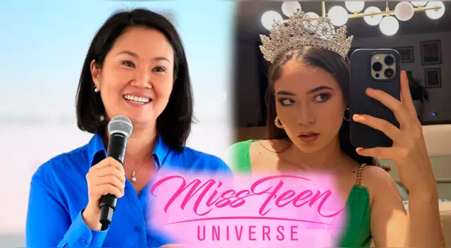 Keiko Fujimori apoya a Kyara Villanella previo al Miss Teen Universe.