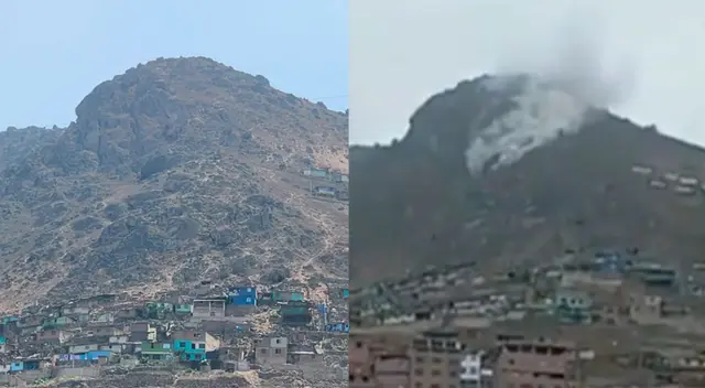 Cerro de Villa María del Triunfo llama la atención por supuesto 'vapor' que saldría de sus entrañas.