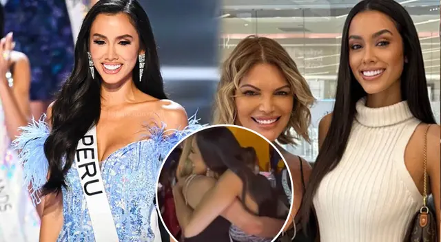 El encuentro de Jessica Newton y Camila Escribens tras el Miss Universo 2023. El encuentro de Jessica Newton y Camila Escribens tras el Miss Universo 2023.