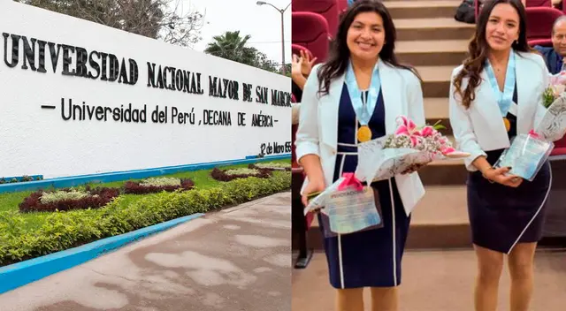 Egresadas de la UNMSM fueron felicitadas por su título universitario en Ingeniería Ambiental.