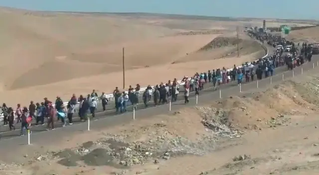 Agricultores y comuneros están inconformes con la empresa Southern Perú. Agricultores y comuneros están inconformes con la empresa Southern Perú.