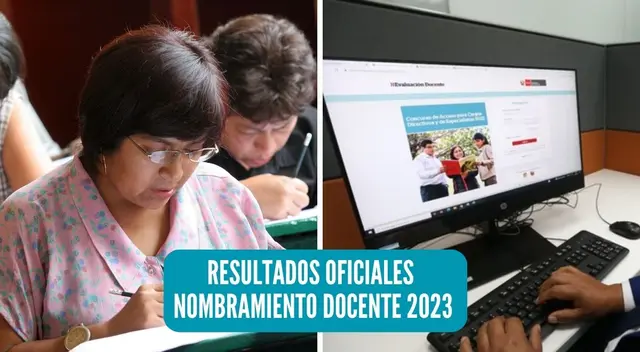 Los resultados de la etapa extraordinaria del concurso Nombramiento Docente 2023 se podrán visualizar en la app del concurso.