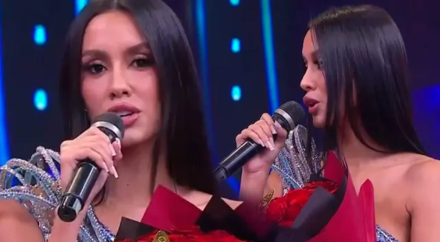 Camila Escribens se lució con su vestido del Miss Universo en TV. Camila Escribens se lució con su vestido del Miss Universo en TV.