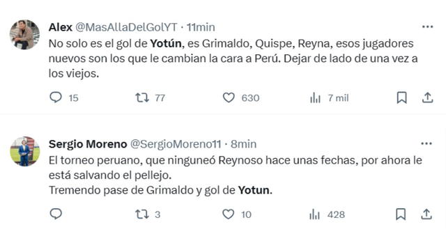 Pedido para la Selección Peruana. Fuente: Twitter.