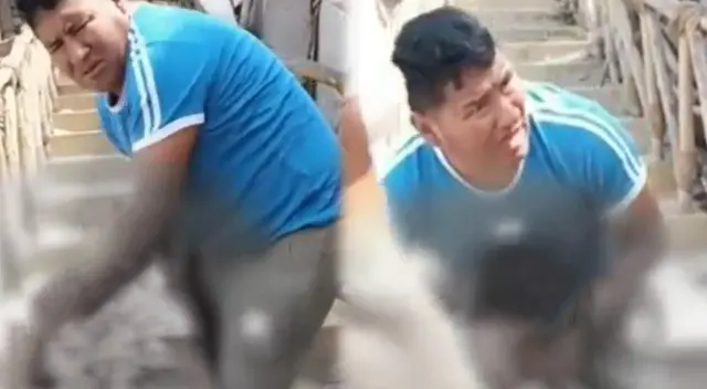 Sujeto golpea a su pareja en plena vía pública de SJL.