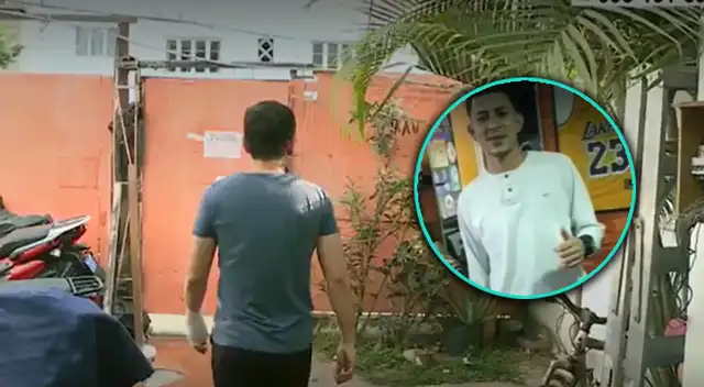 Delincuente ataca con cuchillo a joven dentro de su casa en Miraflores. Delincuente ataca con cuchillo a joven dentro de su casa en Miraflores.