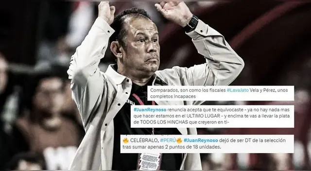 Hinchas peruanos en Twitter reaccionan a posible renuncia de Juan Reynoso como DT de la selección peruana.