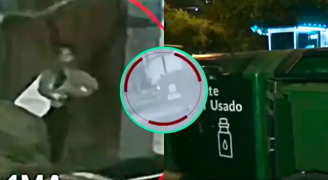 Mujer dejó abandonado a bebé en recinto de basura de San Isidro y es captada por las cámaras de seguridad.