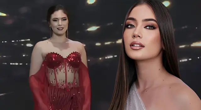 Kyara Villanella desfiló en vestido rojo para la preliminar del Miss Teen universo.