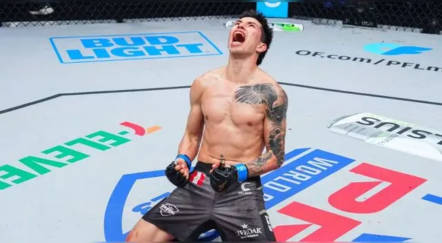 Jesús 'El Mudo' Pinedo es el nuevo campeón mundial Peso pluma de la PFL 2023.