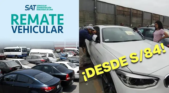 El SAT también habilita subastas de vehículos con precios de locura.