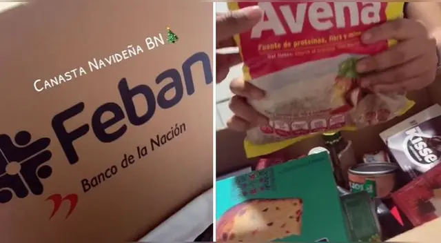 ¿Qué le vino a la joven en la canasta navideña del Banco de la Nación? ¿Qué le vino a la joven en la canasta navideña del Banco de la Nación?