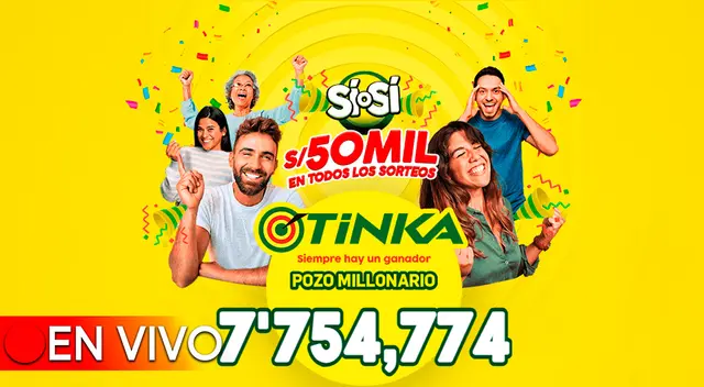El pozo millonario de la Tinka se sorteó este miércoles 29 de noviembre a las 10:50 p.m.
