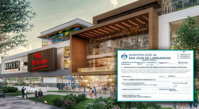 Mall Aventura de SJL ya puede funcionar con el permiso de la Municipalidad. Mall Aventura de SJL ya puede funcionar con el permiso de la Municipalidad.