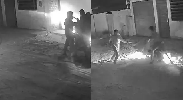 El hecho fue captado por cámaras de seguridad de la zona. El hecho fue captado por cámaras de seguridad de la zona.