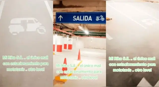 Peruano encuentra estacionamiento para mototaxis en centro comercial de SJL y es viral en TikTok.