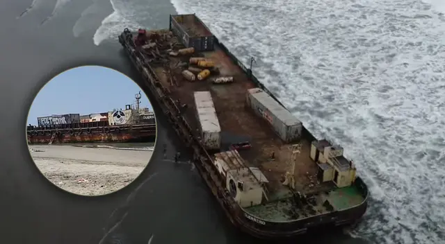 Este es uno de los dos "barcos fantasmas" que ha generado sensación entre los internautas, pero sería un peligro, según especialistas.