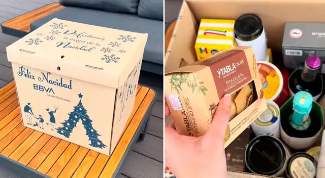 La canasta navideña de BBVA fue comparada con la de BCP y Mibanco. La canasta navideña de BBVA fue comparada con la de BCP y Mibanco.