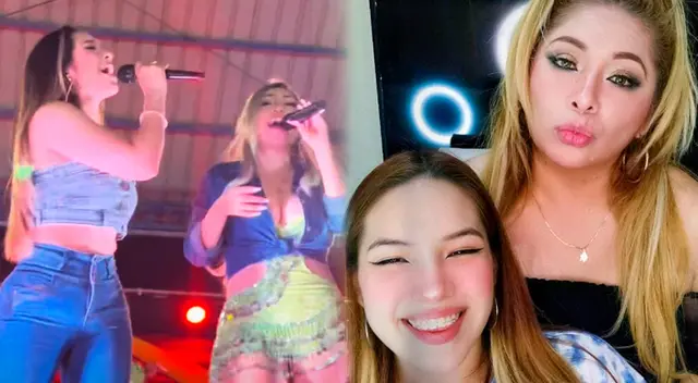 Alondra Huarac cantó por primera vez con su mamá Lizet Soto.