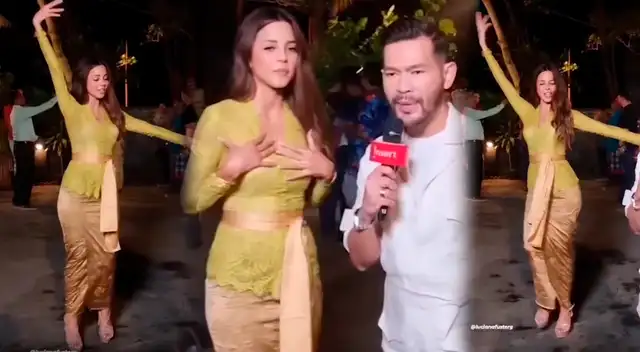 Luciana deja en alto al Perú al bailar marinera en país asiático.