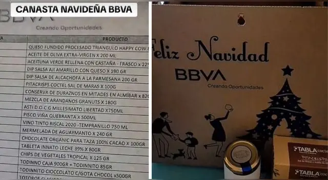 Conoce qué fue lo que dijo la joven sobre la canasta navideña del BBVA.