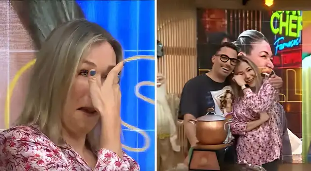 Mónica Zevallos se conmovió hasta las lágrimas.