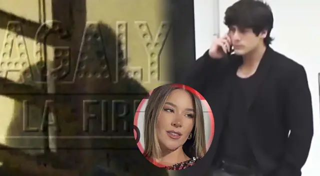 Renato Rossini Jr. y Ale Fuller ampayados en depa de la influencer.