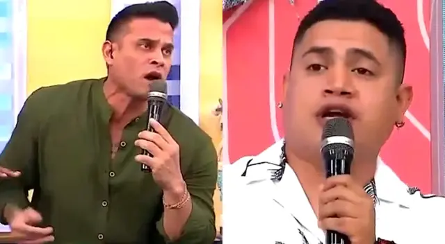 Christian Domínguez no aguantó las bromas de Topito y aseguró que si fuese otro el lugar lo 'partiría'.