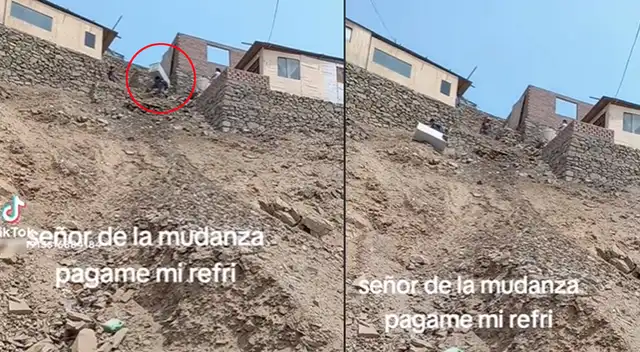 Cargador se robó la atención en redes sociales con peculiar escena en un cerro.