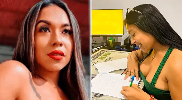 Dayanita compartió con sus seguidores la firma de su contrato con La Casa de la Comedia.