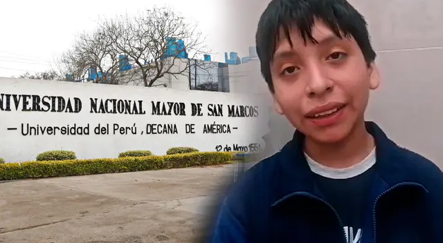Escolar de 13 años se convirtió en el único ingresante a una carrera de Ciencias de San Marcos.